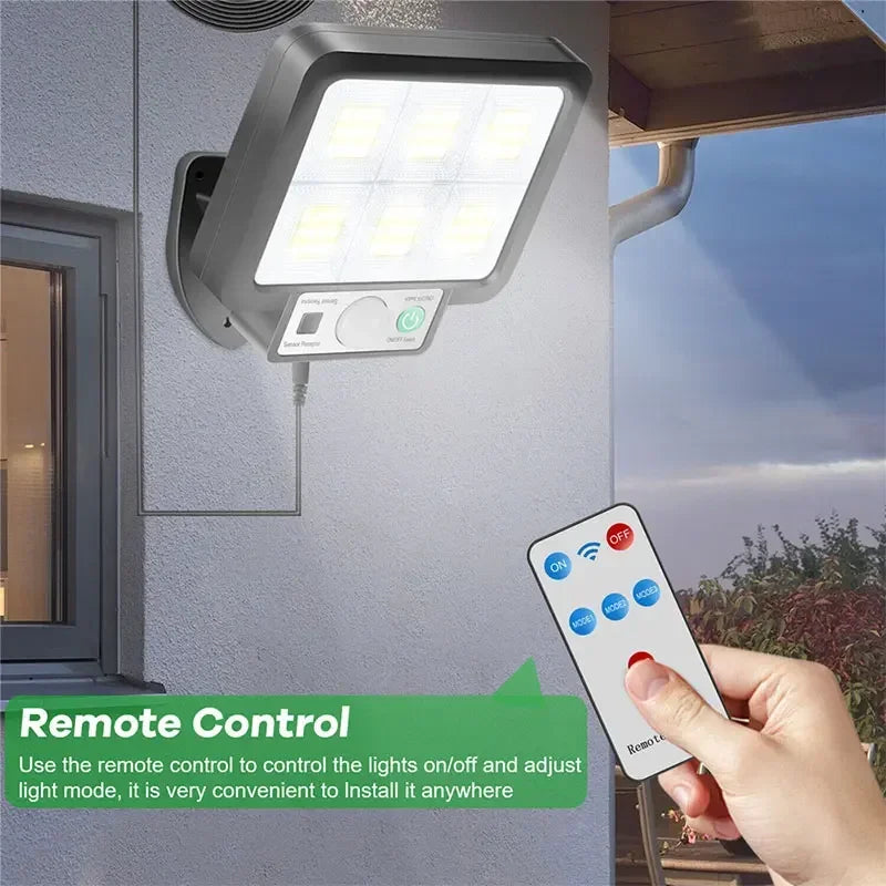 Motion Sensor Lamps Garden Street Lighting Solar Lamp LED Solar Split Wall Lamp 3 Mode Waterproof For Garage Security Wall Light