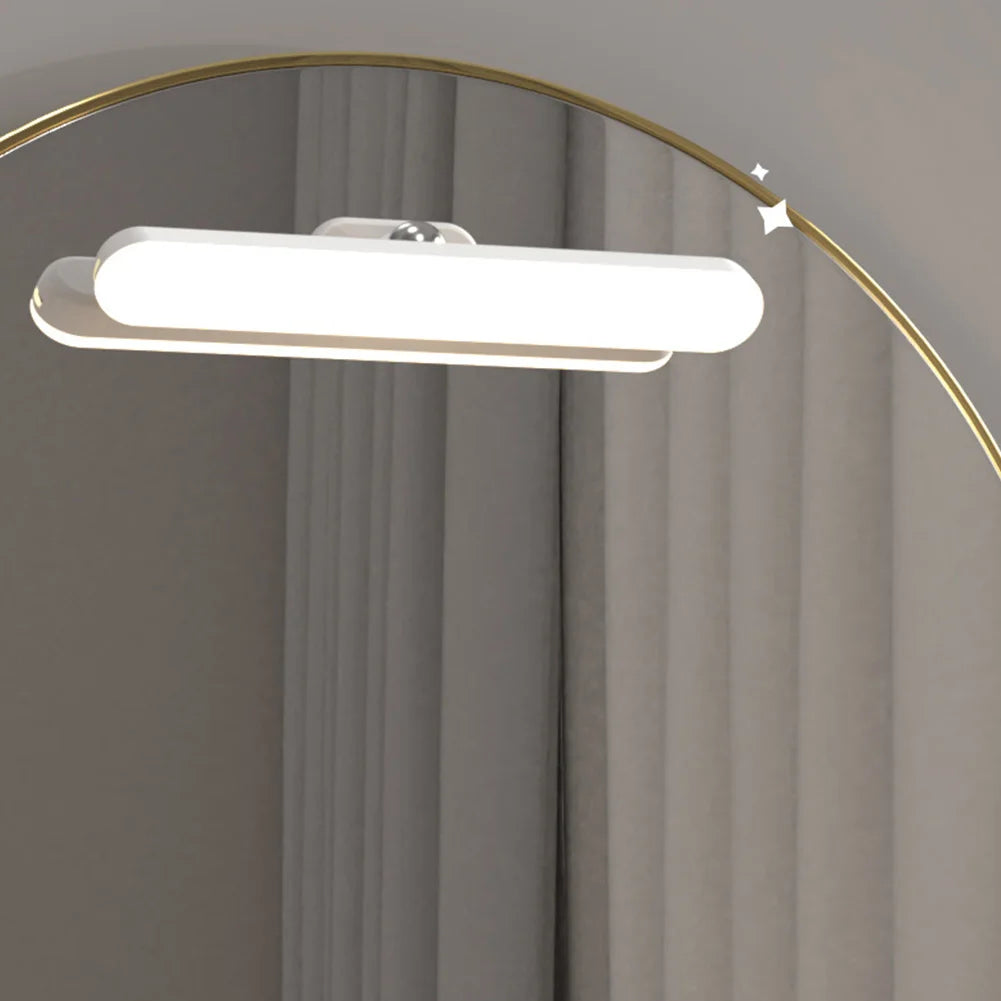 Wireless Mirror Vanity Lights Battery Operated LED Eye Protection Light Adjustable Color Brightness & Angle for Home Bathroom