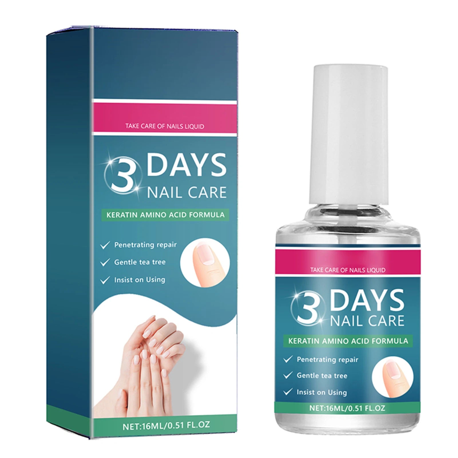 Nail Care Serum,Nail Repair Treatments Oil,Keratins Amino Acid Nail Care Oil Strengthen Restore Nails Quickly,Nail Care Product