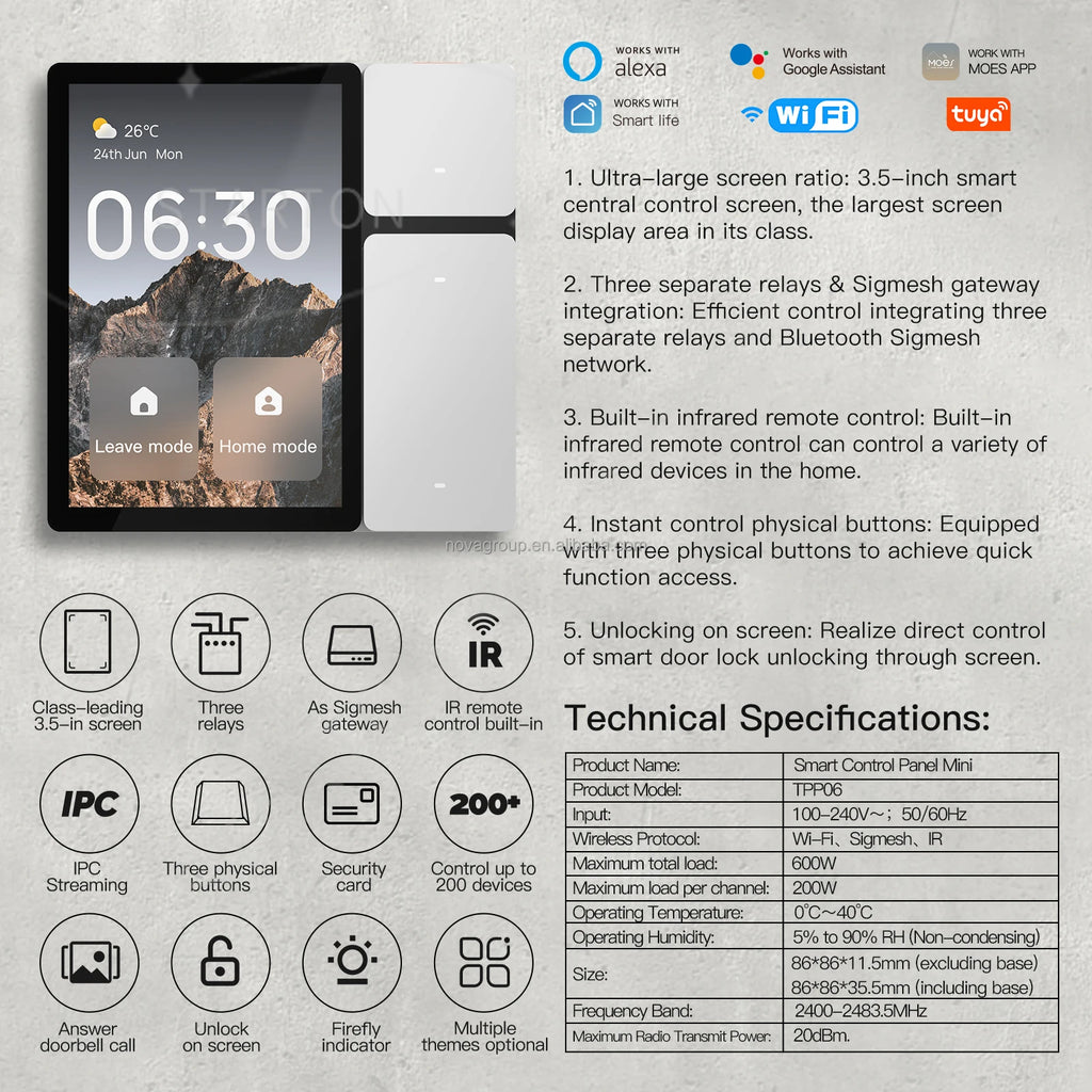 Inteligentes Para El Hogar Android WiFi Zigbee Bluetooth Smart Home Products Home Automation Control System