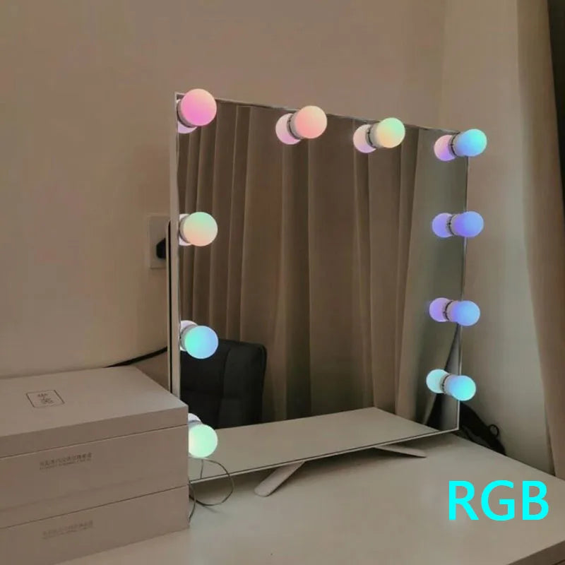 LED Light Makeup Mirror Bulbs Vanity Lights USB 5V Bathroom Dressing Table Lighting Dimmable LED Vanity Light For Mirror Light