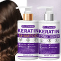 Keratin Shampoo and Conditioner Set, Professional Repairing & Smoothing Treatment for Dry Damaged Hair Anti-Frizz Hydrating Gift