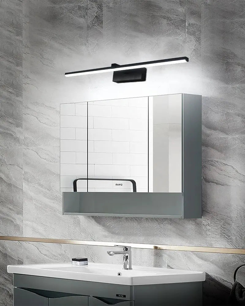 Indoor LED Vanity Lights for Mirror Hardwired 40/60cm Black LED Wall Lights Wall Lamps for Bathroom Picture Lights for Wall