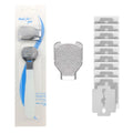 Foot Callus Shaver Heel Hard Skin Remover Hand Feet Pedicure Razor Tool Shavers Stainless Steel Handle 10 Blades Foot Care Tools