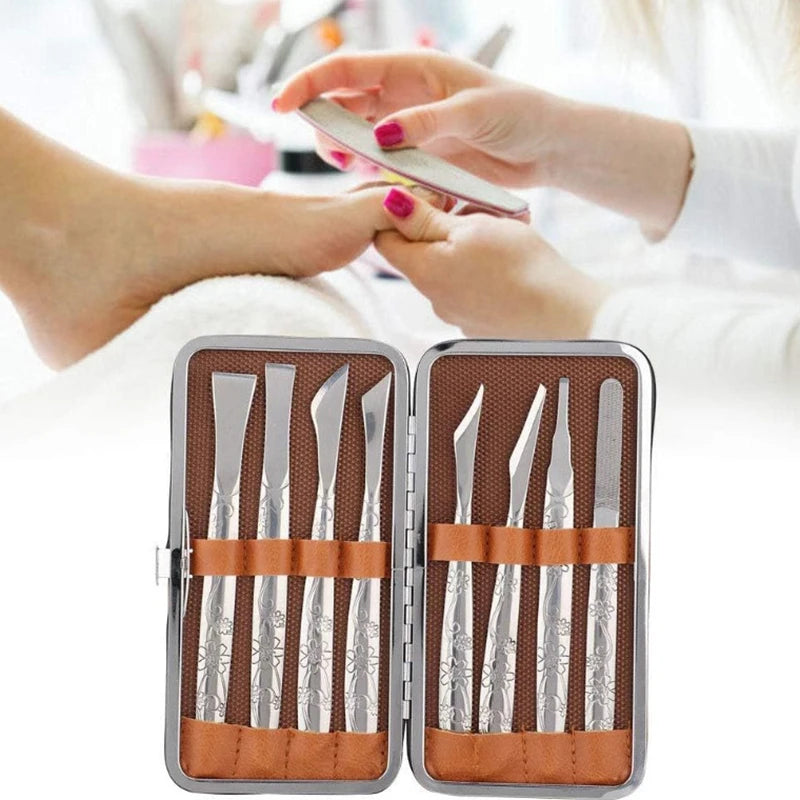 Pedicure Tools Set Manicure Knife Kit Stainless Steel Toe Pedicure Knife Nail Clipper Feet Scraper Dead Skin Remove