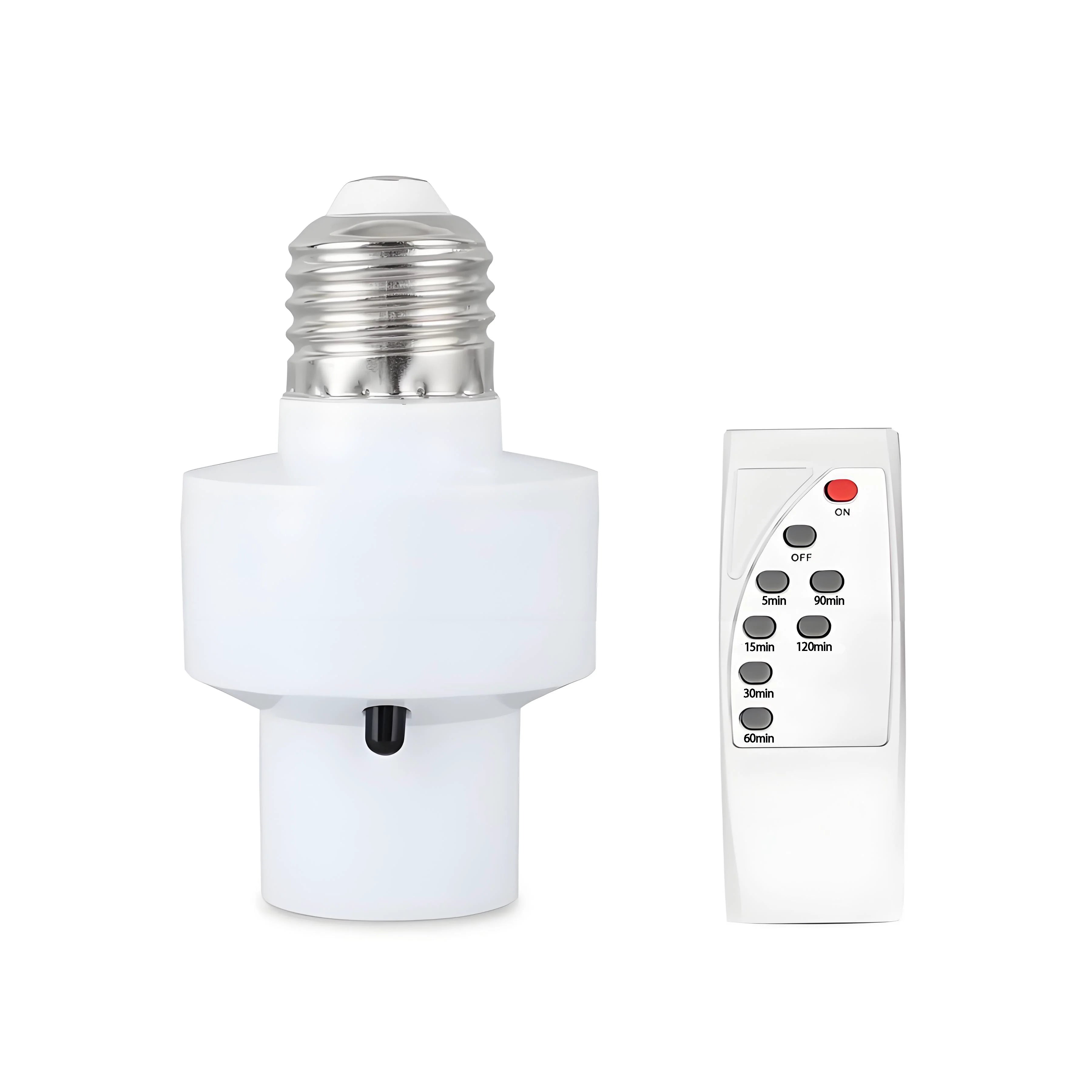 2026 Smart LED Lampholder E27 AC85-265V with Infrared Remote, Timer, Color Changing, Universal Socket, Easy Install for Home Use