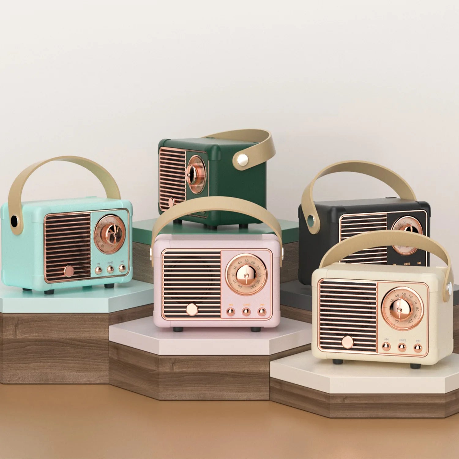 Wireless Bluetooth Speaker Sound Stereo Portable USB Charging Mini Speakers Travel Music Player Retro Music Box Dropshipping