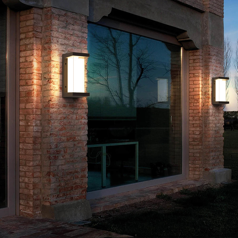 Smart WiFi LED Wall Lamp Indoor outdoor with Alexa Remote Control  RGBCW Wall Light for House Porch Front Door