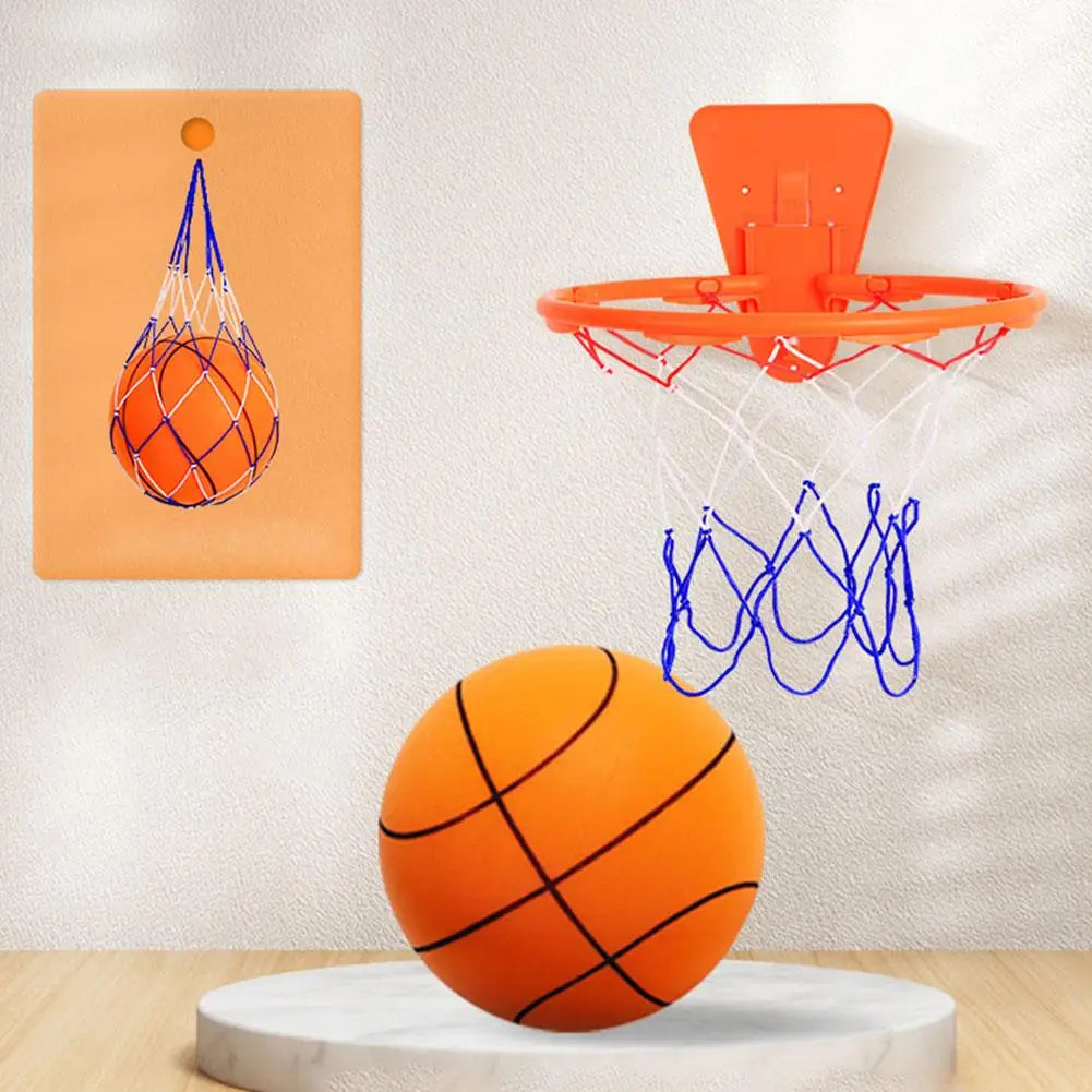 Professional Indoor Silent Basketball Rim Wall Hoop Set - Versatile Home Wall-Mounted Basketball Frame Daily Skill Training