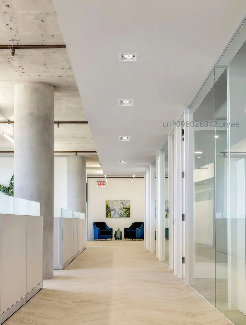 Dimmable LED downlights, COB spotlights, 10W, 20W, 30W, ceiling anti-glare, living room and kitchen indoor lighting