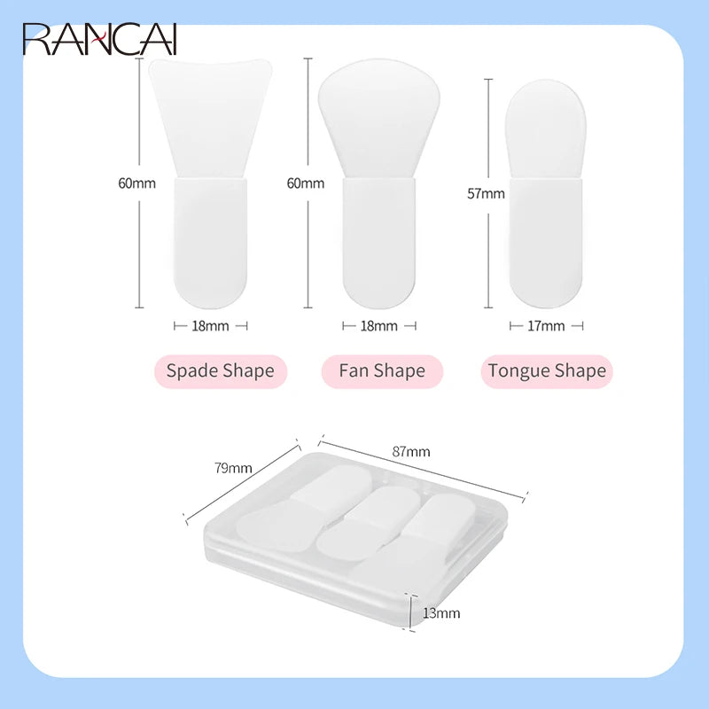 Makeup Brushes 3 Pcs Skin Care Brush SPA Professional Silicone Facial Mask Face Cleanser Massager Beauty Tools For Brush