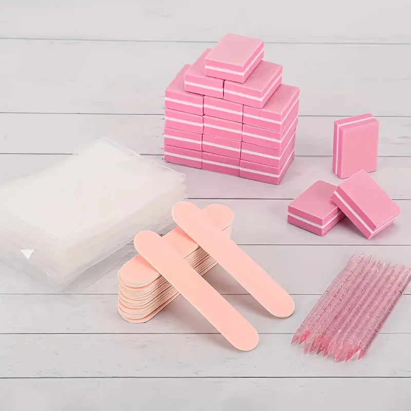 24pcs Nail Care Kit: Mini Files, Buffers & Sticks - Perfect for Jewelry Polishing & Manicures