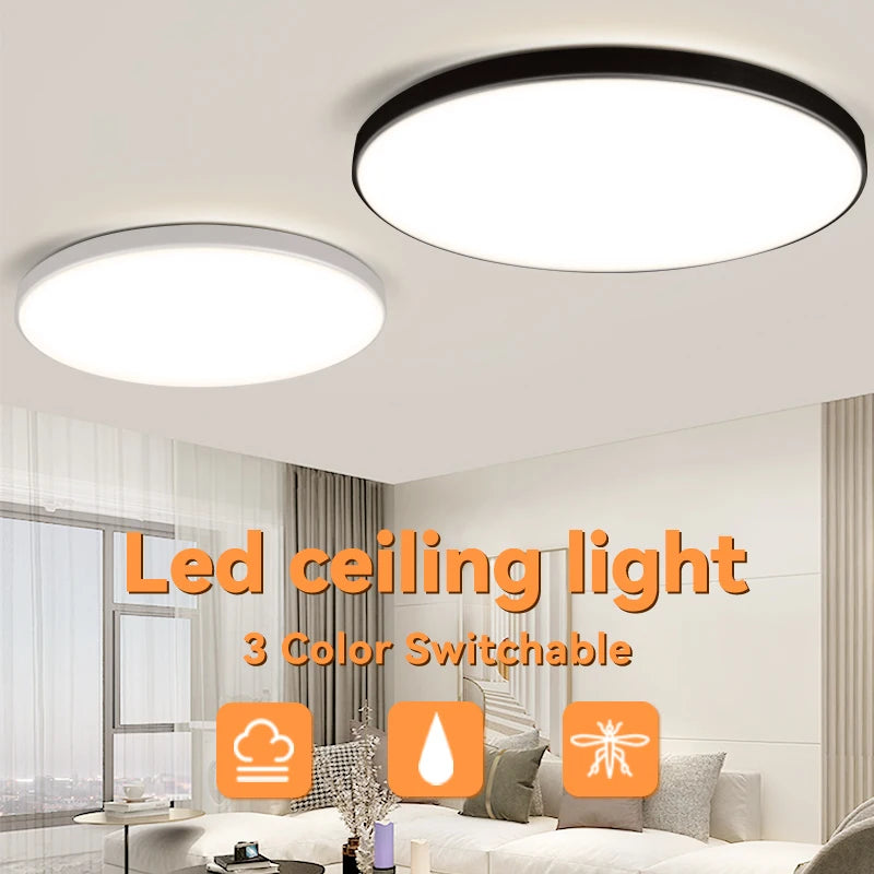 Modern Ceiling Lamp 220V Dustproof Led  Ultra-thin Ceiling Chandelier for Indoor Living Room Bedroom Decorative Ceiling Light