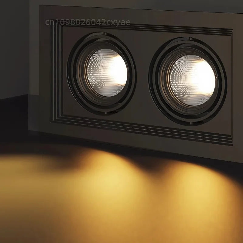 Dimmable LED downlights, COB spotlights, 10W, 20W, 30W, ceiling anti-glare, living room and kitchen indoor lighting