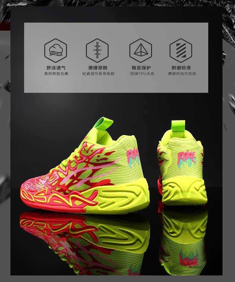 739 High Quality Mens Basketball Sneakers Breathable Cushioning Training Sports Shoes Youth Gym ForMotion Basketball Shoes 35-45