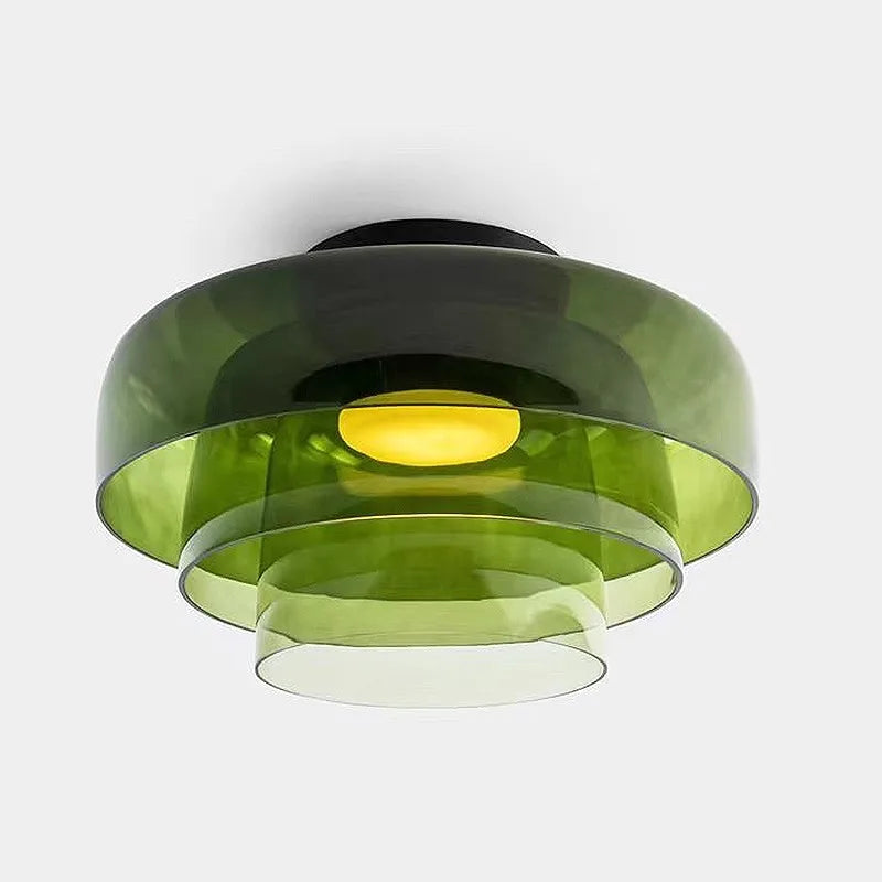 LEVELS Glass Ceiling Lamp Bedroom led Medieval Colourful lamps for Restaurant Creative Dining Room bedroom Balcony hallway Lamps