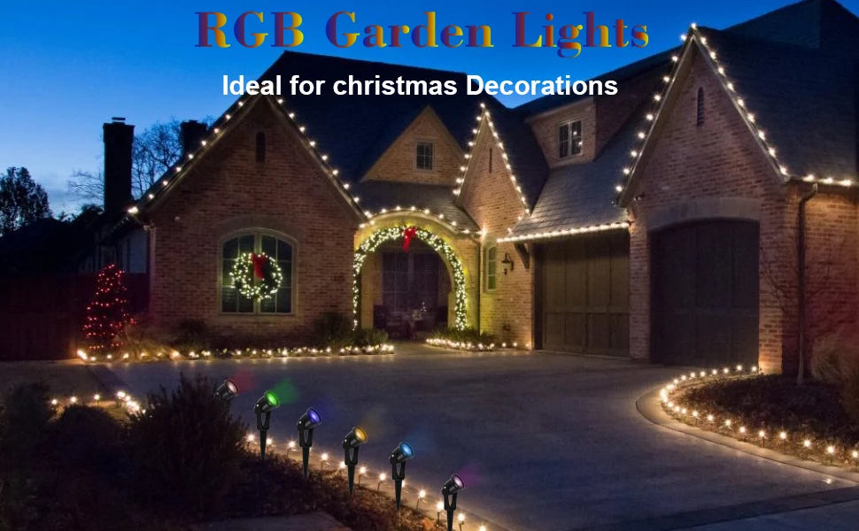 Magic Home/Alexa LED WIFI Smart Lights Pathway Lawn Yard Driverway Landscape Lamps DC12V RGB Function Color Garden Lighting