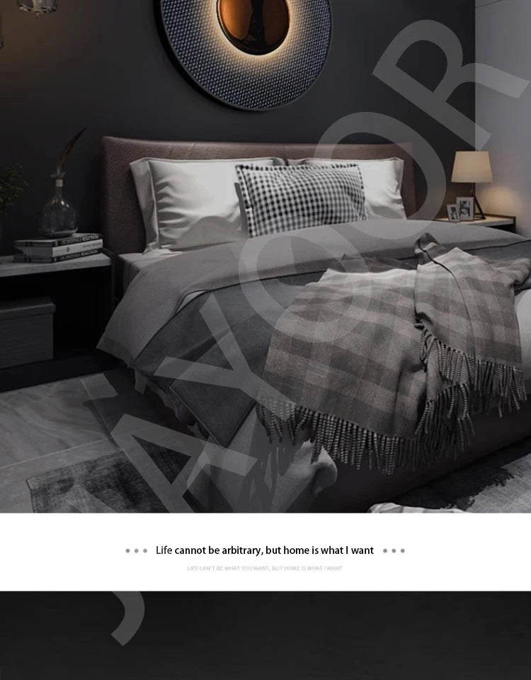 Indoor Modern Minimalist Designer LED Lamp Porch Bedroom Bedside Lighting Decoration Round Background Creative UFO Wall Sconces