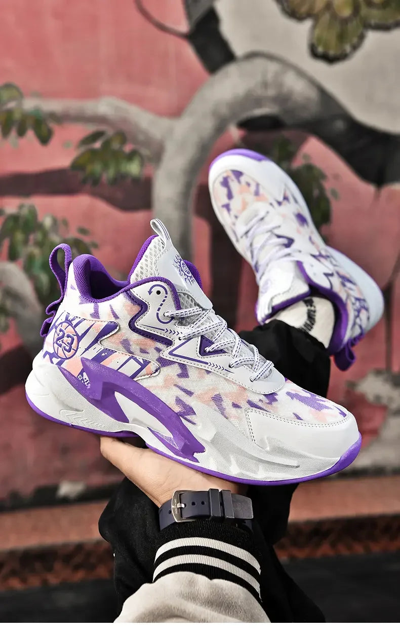 Flying Weave Breathable Basketball Shoes, Soft And Comfortable, Thickened Shock-absorbing Sole, Durable For Daily Sports Outdoor