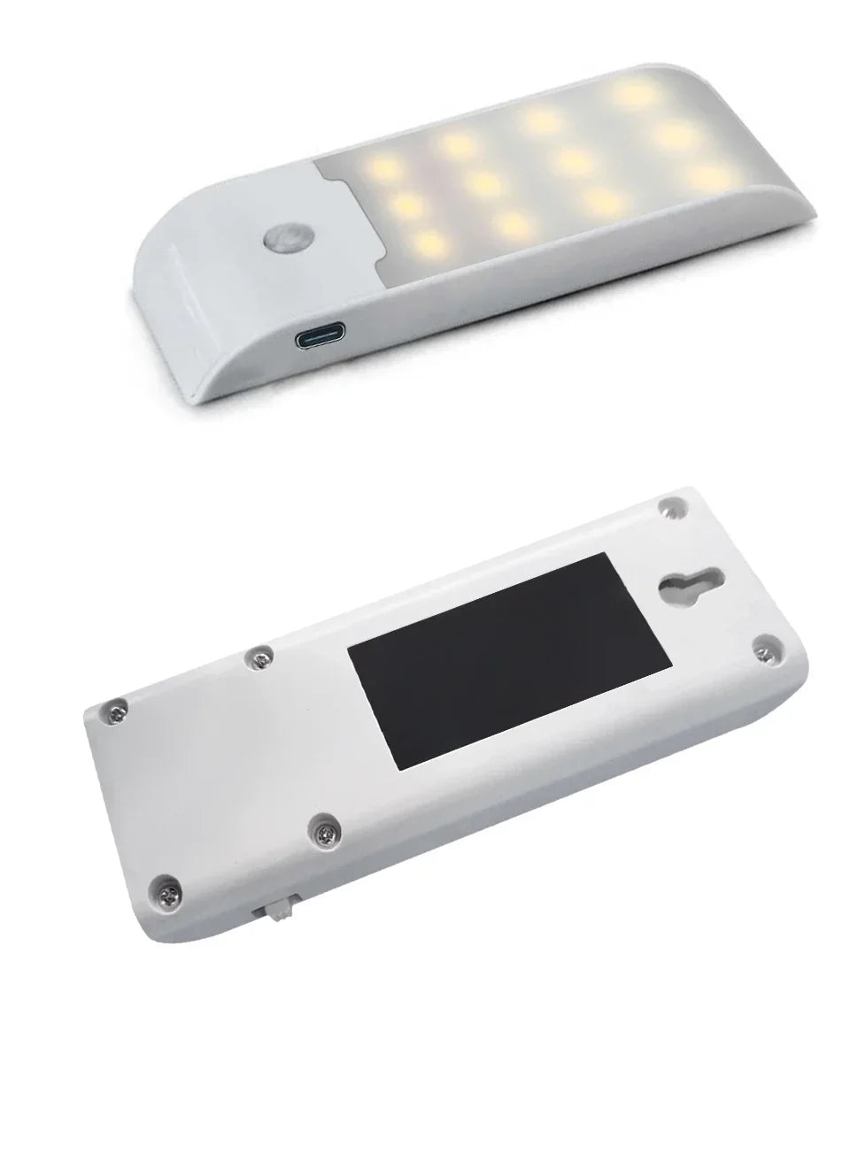 Motion Sensor LED Night Light USB Rechargeable Wall Light For Cabinet Closet Aisle Staircase Bedside Bedroom Night Lights