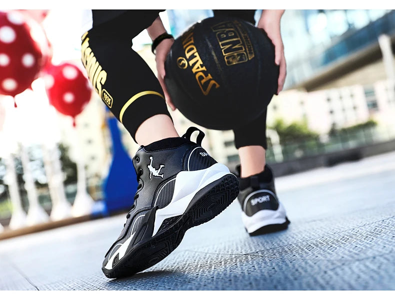 Kids Boy Breathable Basketball Woman Training Sneakers Zapatillas Men's Basketball Shoes High Top Basketball Shoes Outdoor 2025