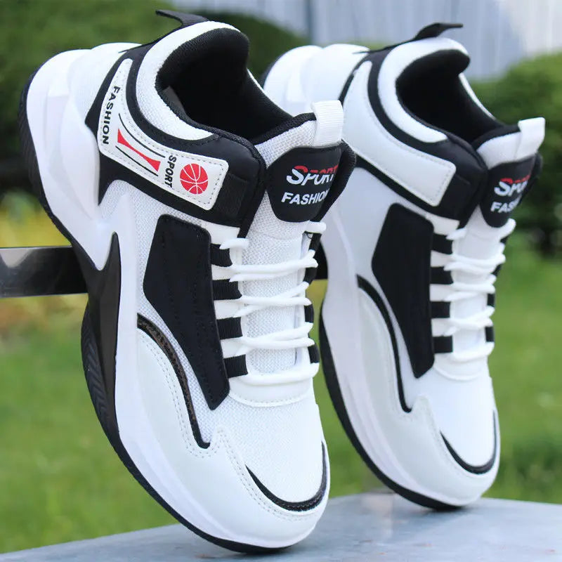 Men's Breathable Sport Shoes Non-Slip High-Top Gym Sneakers 2025 Cushioning Basketball Footwear Male Zapatillas