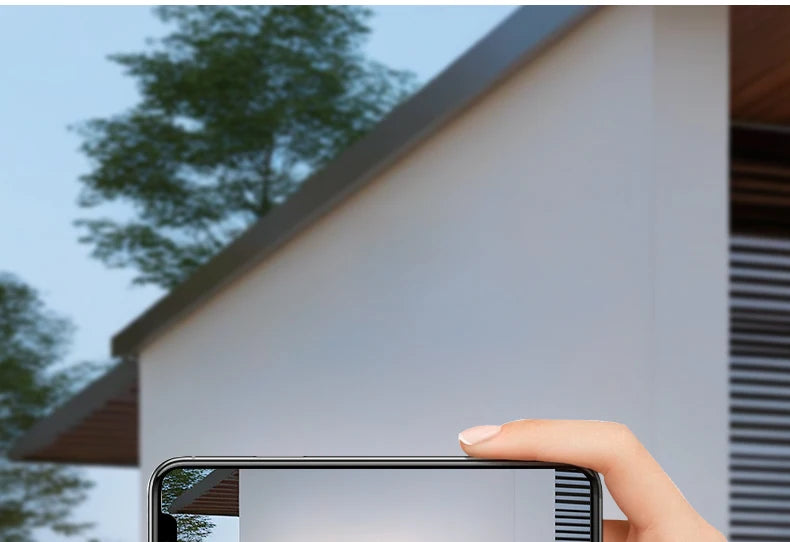 Smart Dimmable Outdoor Wall Light Black Modern LED Lamp IP65 Waterproof via APP Control for Garden Home