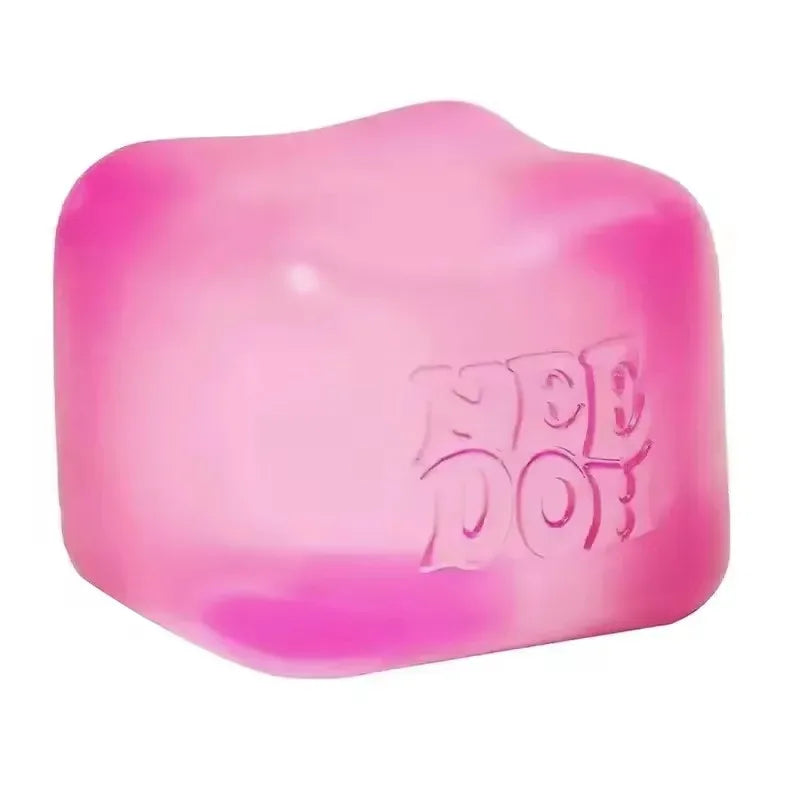 Needoh Nice Cube Sensory Stress Reliever Fidget Tool for Anxiety &Focus Desk Sensory Cube for Adults & Anti-Anxiety Squeeze Kids