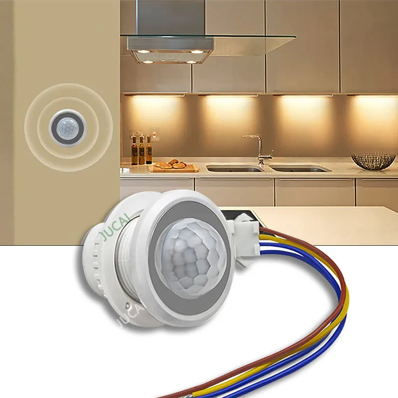 Motion Sensor Light Switch 220V 110V Pir Presence Sensor for Lighting Time Delay Adjust Movement Detector Lamp Automatic Switch