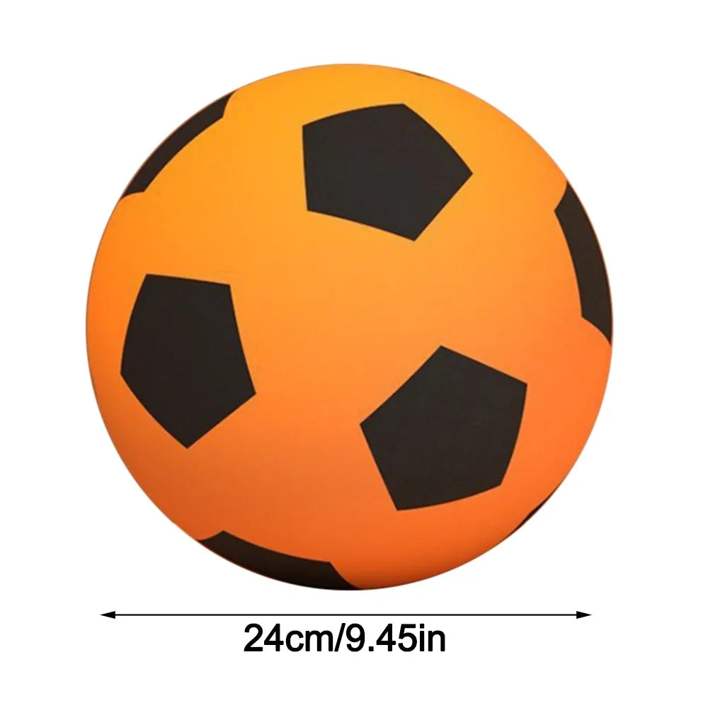 High-Elastic Silent Football Easy to Grip Low Noise Low Noise Foam Soccer Ball Lightweight Squeezable Indoor Training Ball