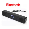 Bluetooth Computer Soundbar Speaker With Dual Speakers Powerful Bass Wired/Wireless Connection For PC Laptop Desktop