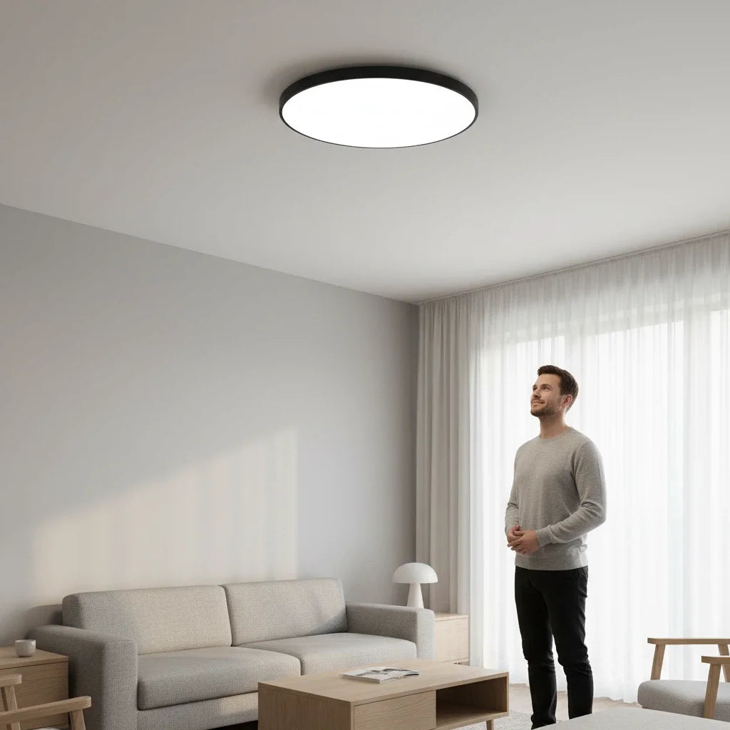 Smart Led Ceiling Light with Remote Control 3 Colors Dimmable Ceiling Lights Ultrathin Panel Lamps Bedroom Kitchen Ceiling Lamp
