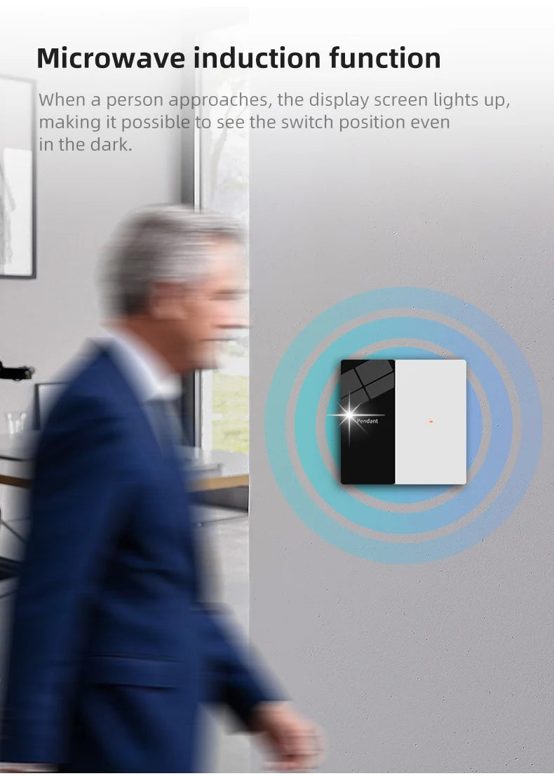 Hotel Name Lux-ury Sm-art Lighting Switch with Display Voice Control Sm-art Home Products