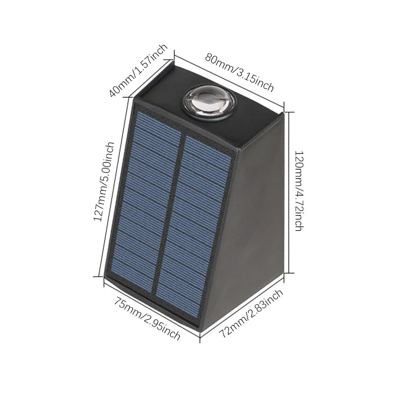 Solar Outdoor Light, Smart Light Sensors and Automatic Switches, Ideal for Gardens, Courtyards, and Walkways