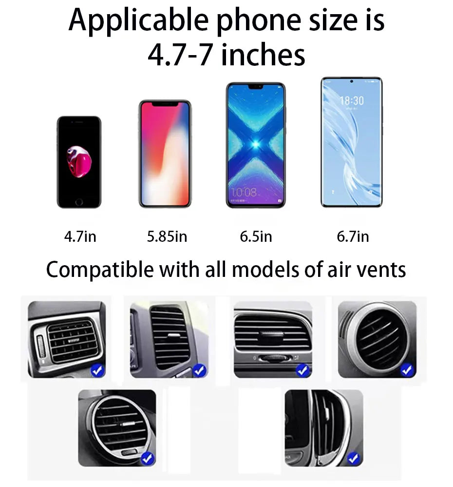 Car Phone Holder Bracket Accessories Interior Air Outlet Vent Base Gadget Universal Auto Cellphone Support Accessories
