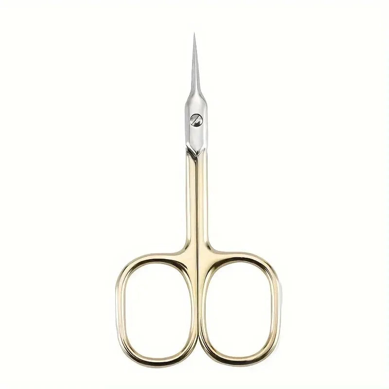 Dead Skin Remover Stainless Steel Curved Tip Thin Blade Cuticle Scissors Nail Clippers Trimmer Manicure Tools Eyebrow Tools