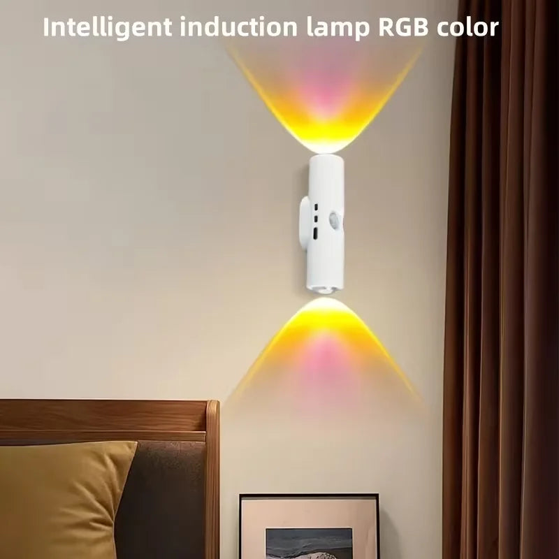 Motion Sensor Smart LED Light Bar - Wall-Mounted Dimmable USB Lighting for Stairs Hallway Bedroom Home Use