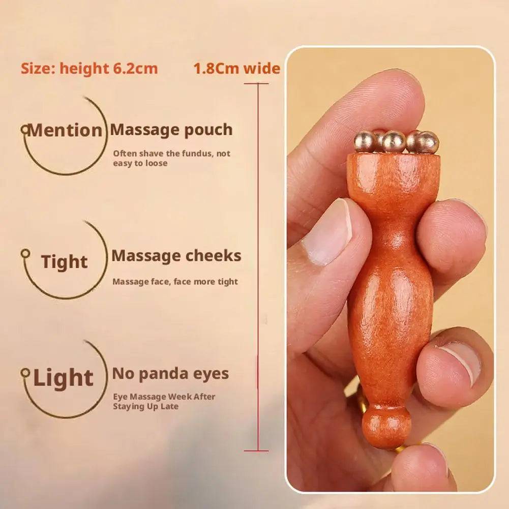 Facial massager tool Lotus Seedpod Shape Massager Sandalwood Face Eye Massage Tools Gua Sha Face Skin Care Massage Sticks