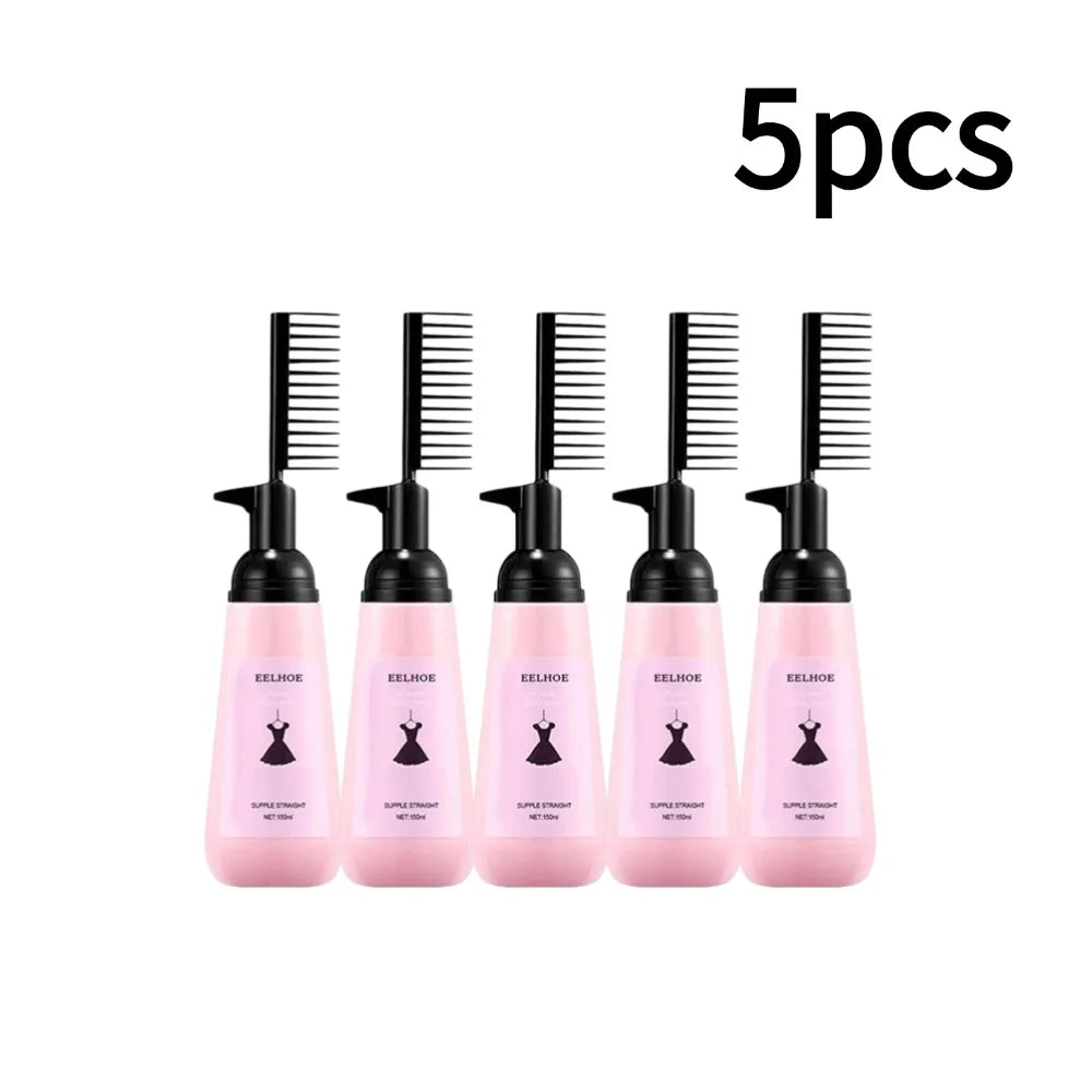Hair Straightening Cream Comb Nourishing No Hurting Repair Damaged Hair Keratin Smooth Care Improving Frizziness Ionperm