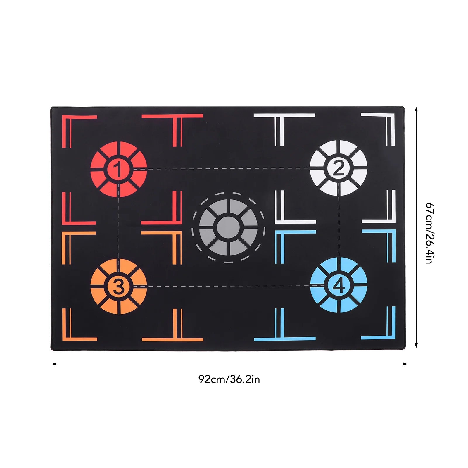 Indoor Sound Insulation Basketball Footstep Mat 2mm Basketball Training Mat Mute Rubber Basketball Training System for Kids
