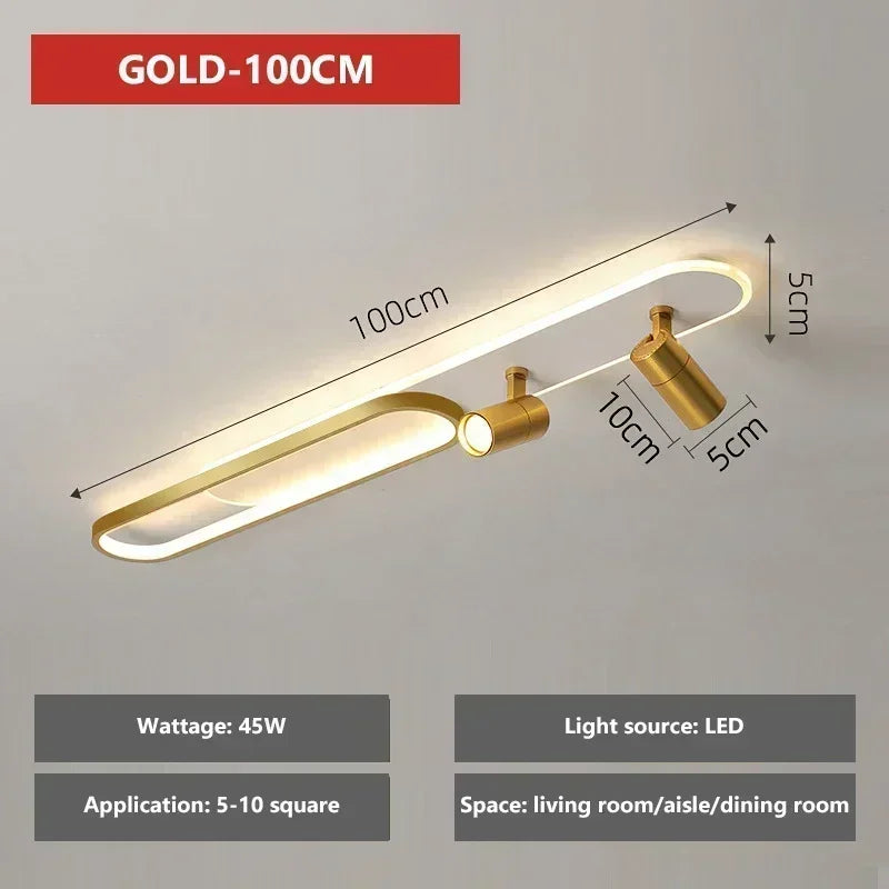 Modern LED Ceiling Lights with Spotlight Aisle Chandelier for Living Room Hallway Cloakroom Lamps Home Indoor Lighting fixtures
