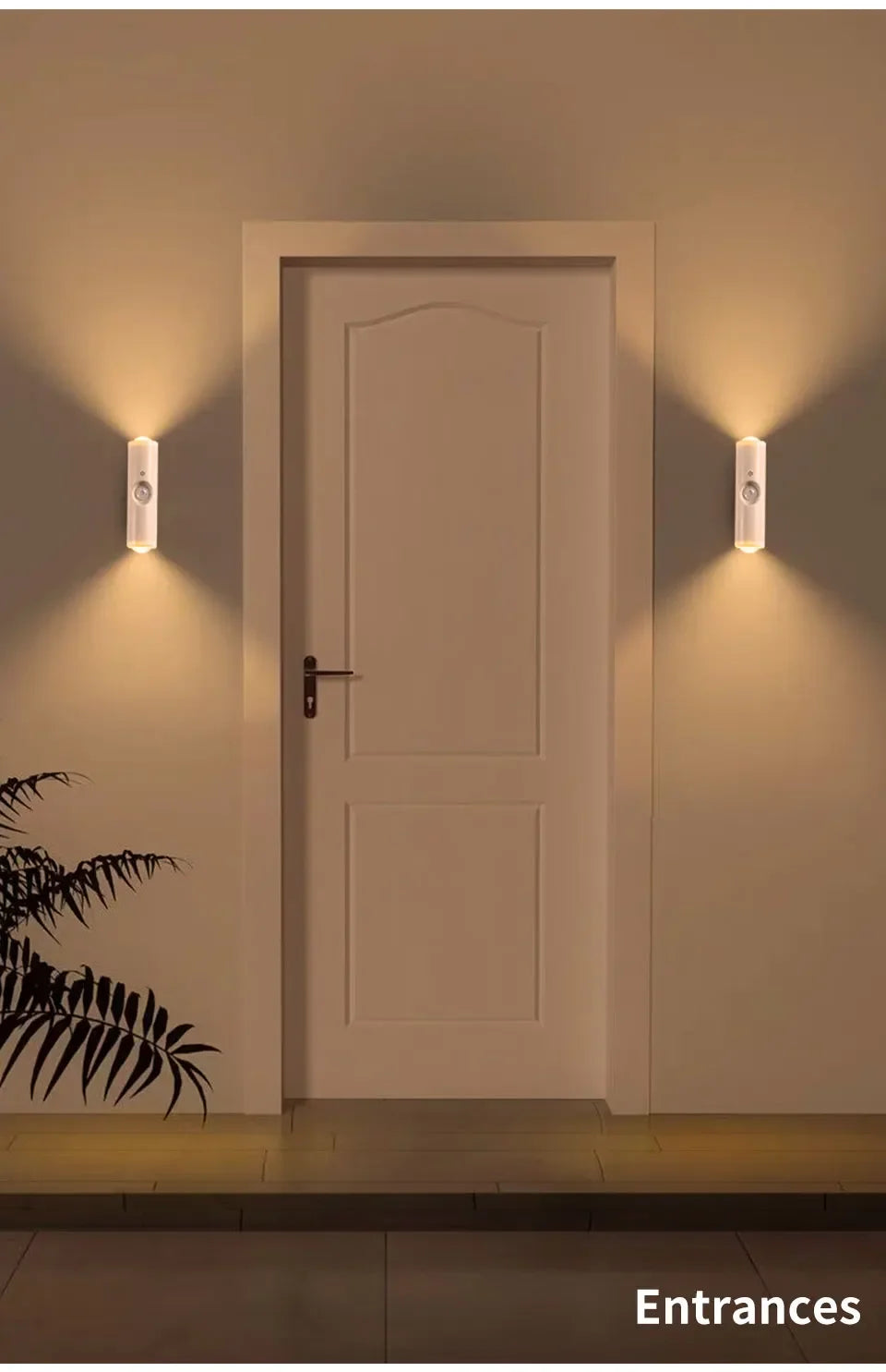 Motion Sensor Night Light 7 Color Change LED Wireless Wall Lamp Magnetic Rechargeable Spotlight for Bathroom Bedroom Living Room