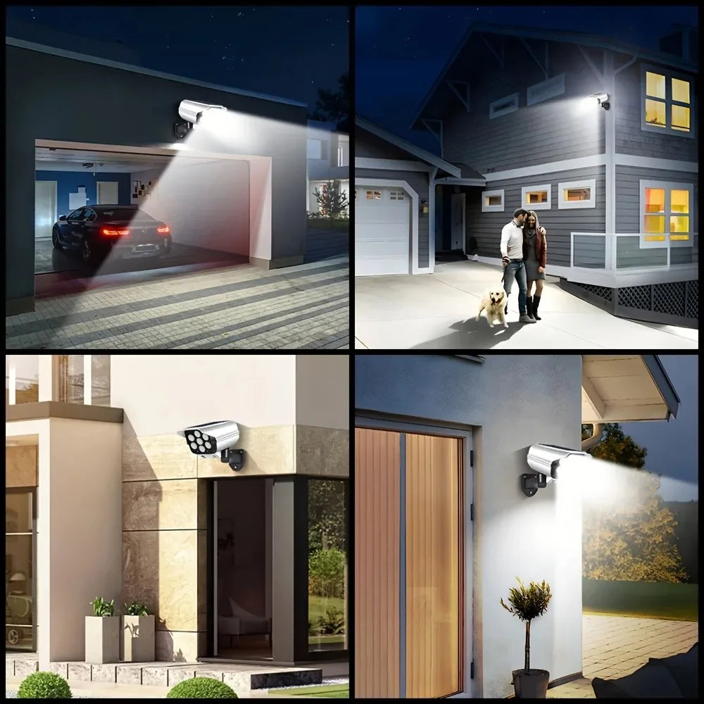 Outdoor Motion Sensor Solar Lights 77LED Solar Motion Sensor LED Light Outdoor Camera Porch Garden Wireless Security Floodlights