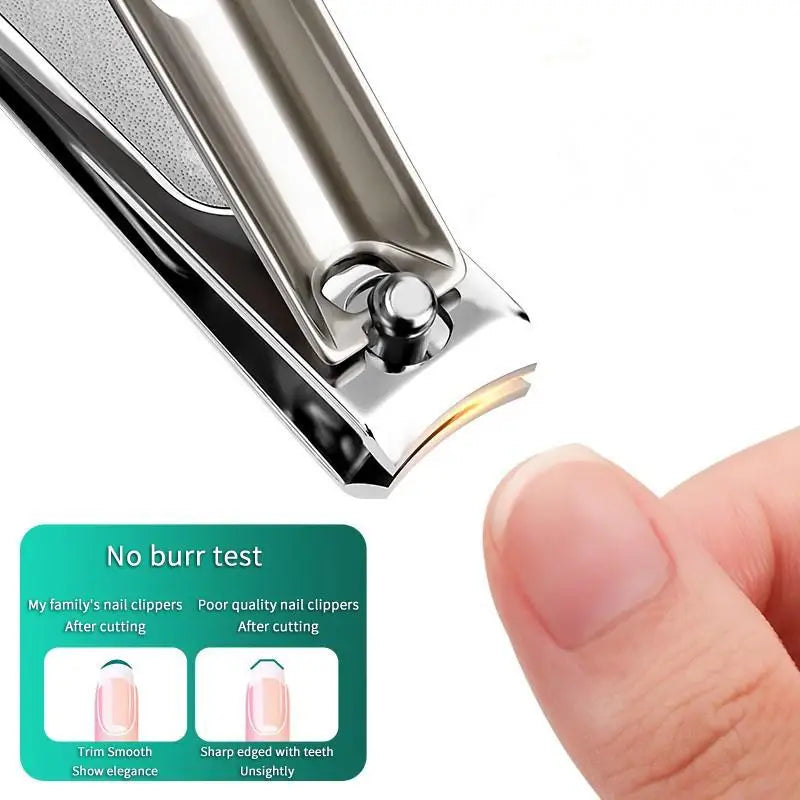 10pcs Portable Nail Care Kit - Professional Carbon Steel Manicure Set with Nail Clippers, Files & Cuticle Tools in Travel Case