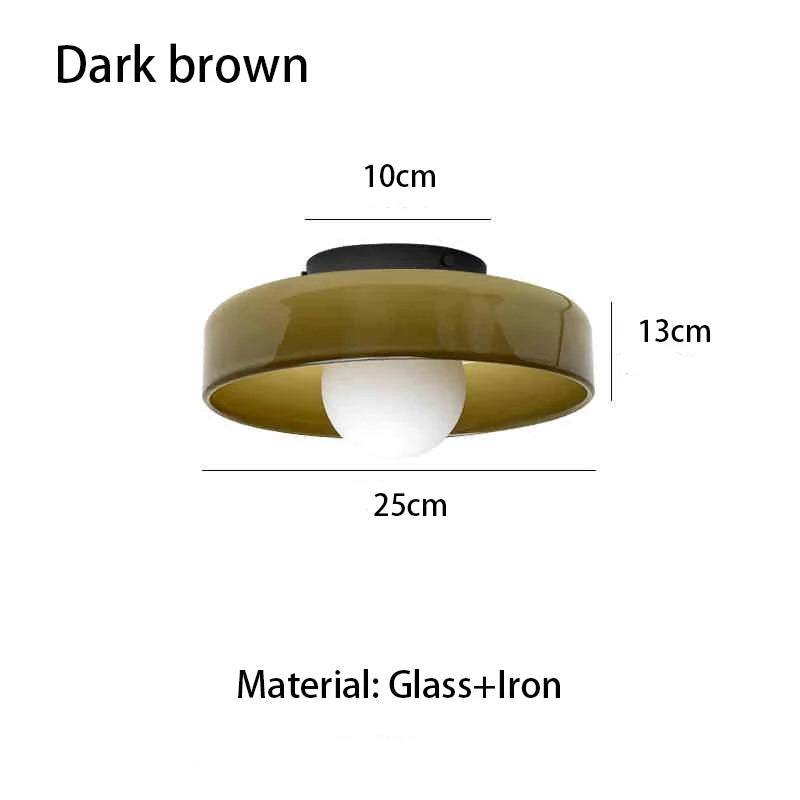 Contemporary Vintage Glass Ceiling Light Entry Hall Balcony Light Bedroom Study Hallway Porch Kitchen Bathroom Light Fixture