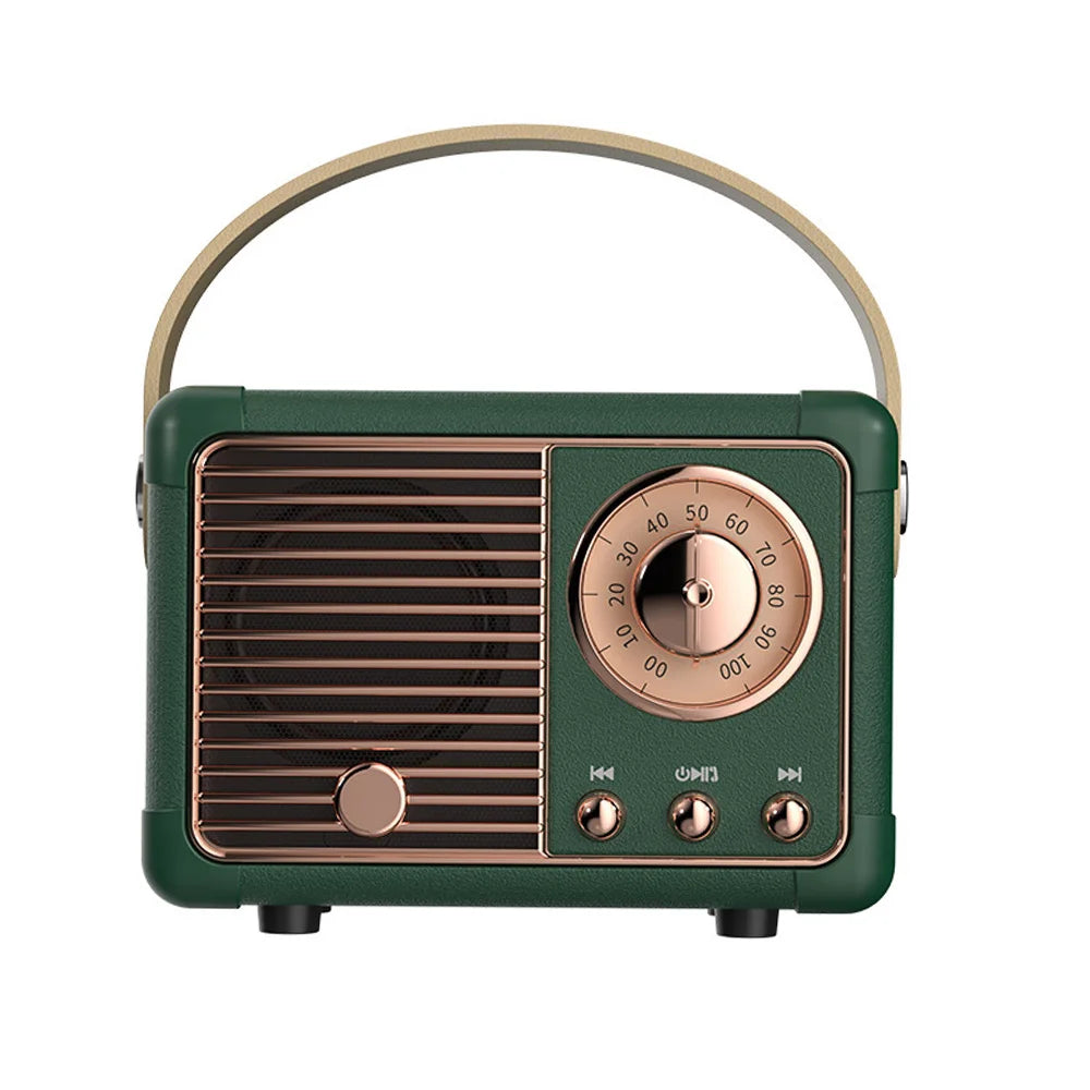 Wireless Bluetooth Speaker Sound Stereo Portable USB Charging Mini Speakers Travel Music Player Retro Music Box Dropshipping