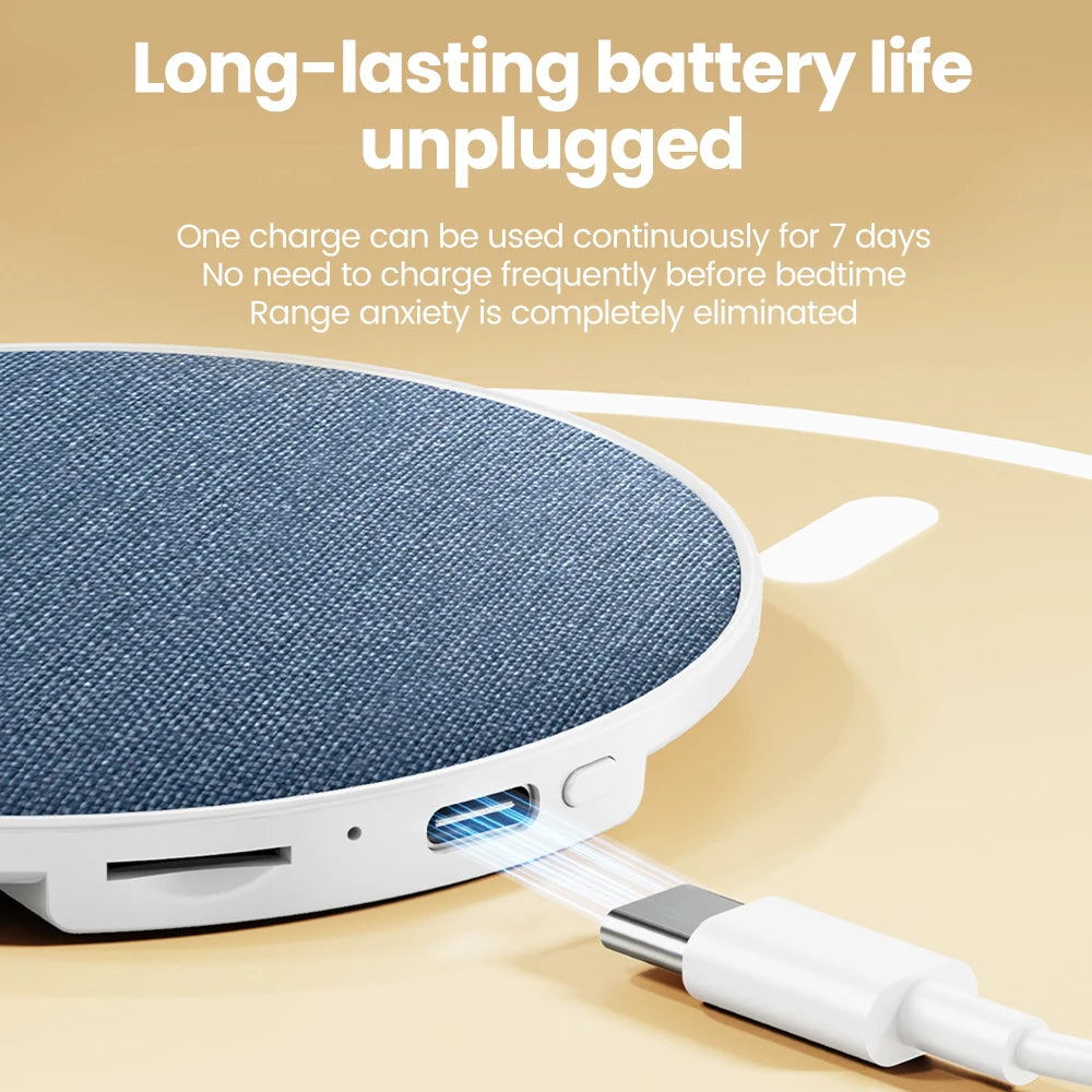 Bluetooth Speaker Wireless Bluetooth5.4 HiFi Pillow Sound Disc Sleep Decompression Support TF Card Reading Type-C Cable Charging