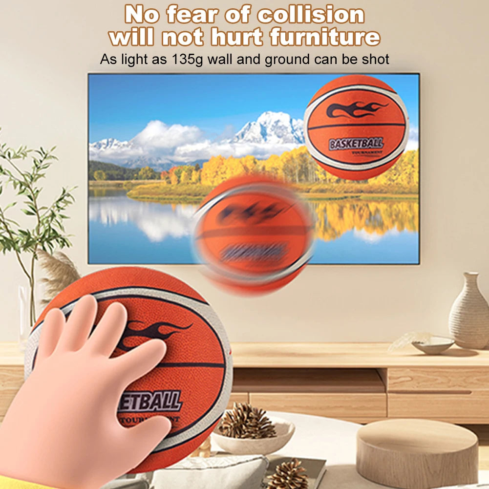 Silent Basketball 18cm 21cm and 24cm High Resilience Air Bounce No Noise Indoor Sports Equipment