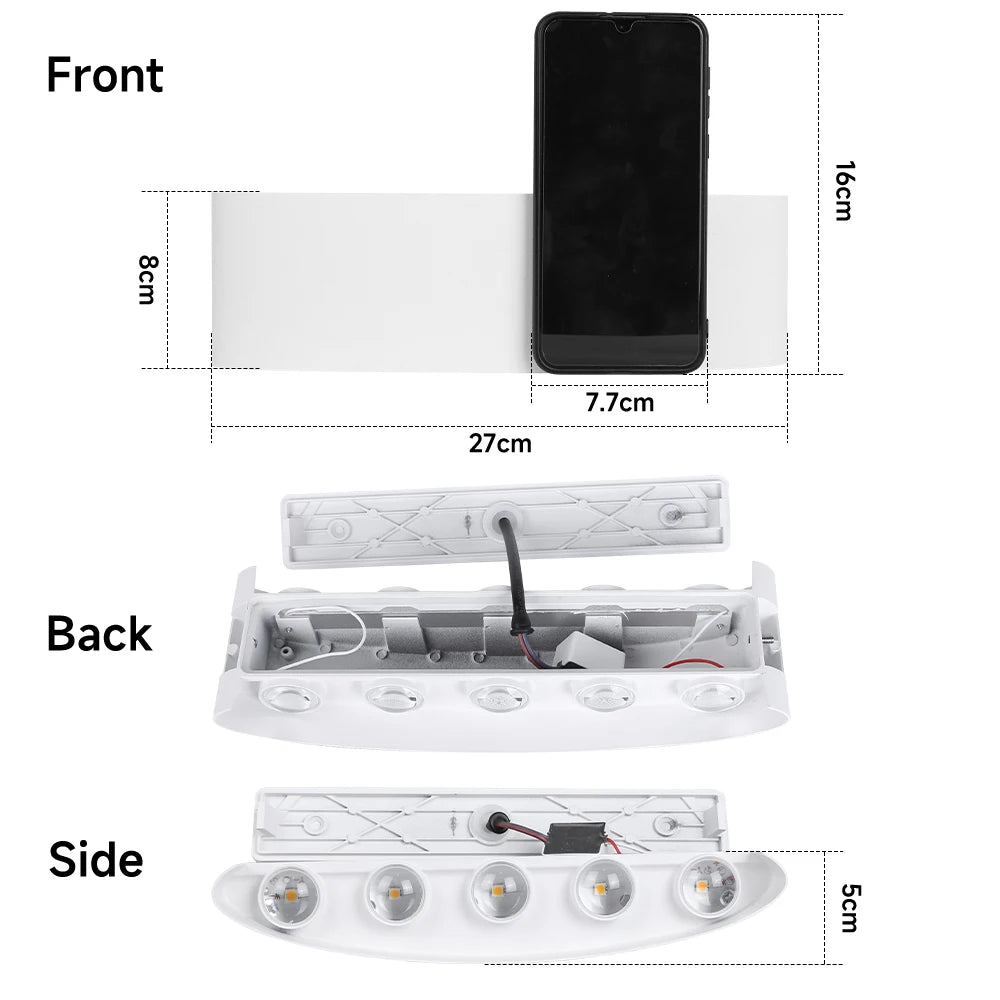 LED Wall Light Interior 6W Modern Decoration Lamp 85-265V Indoor Lighting For Home Stairs Bedside Living Room Wall Sconce Lamp