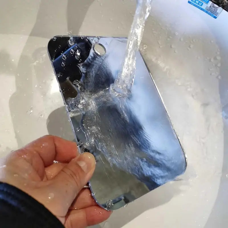 ♥Shaving Mirror for Bathroom - Portable Rectangular Mirror with Hanging Hole, Acrylic Anti Fog Mirror for Shaving & Grooming